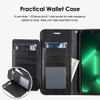 Extra Series Essential Leather Wallet Stand Case for Samsung Galaxy S25 - Black