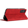 Leather Folio Wallet Case for Samsung Galaxy S25 Ultra - Red