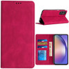 Leather Folio Wallet Case for Samsung Galaxy S25 Plus - Hot Pink