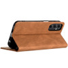 Leather Folio Wallet Case for Samsung Galaxy S25 - Brown