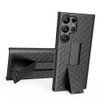 Shell Holster Kickstand Case with Spring Belt Clip for Samsung Galaxy S25 Ultra - Black