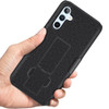 Shell Holster Kickstand Case with Spring Belt Clip for Samsung Galaxy S25 Plus - Black