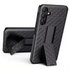 Shell Holster Kickstand Case with Spring Belt Clip for Samsung Galaxy S25 Plus - Black