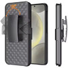 Shell Holster Kickstand Case with Spring Belt Clip for Samsung Galaxy S25 Plus - Black