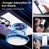 Tough Shield Crystal Case with MagSafe Magnetic Ring Holder for Samsung Galaxy S25 Ultra - Purple