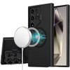 Military Grade MagSafe Hybrid Case with Camera Ring Stand for Samsung Galaxy S25 Ultra - Black