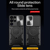 Superior Series Hybrid Case with MagSafe Magnetic Ring Stand and Camera Lens Cover for Samsung Galaxy S25 Ultra