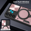 Superior Series Hybrid Case with MagSafe Magnetic Ring Stand and Camera Lens Cover for Samsung Galaxy S25 - Rose Gold