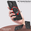 Military Grade TUFF Case with MagSafe Magnetic Rotating Ring Stand for Samsung Galaxy S25 Ultra - Black