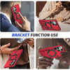 Military Grade TUFF Case with MagSafe Magnetic Rotating Ring Stand for Samsung Galaxy S25 Ultra - Red