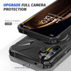 Military Grade TUFF Case with MagSafe Magnetic Rotating Ring Stand for Samsung Galaxy S25 Plus - Black
