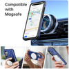 Military Grade TUFF Case with MagSafe Magnetic Rotating Ring Stand for Samsung Galaxy S25 - Blue