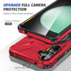 Military Grade TUFF Case with MagSafe Magnetic Rotating Ring Stand for Samsung Galaxy S25 - Red