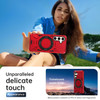 Military Grade TUFF Case with MagSafe Magnetic Rotating Ring Stand for Samsung Galaxy S25 - Red