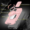 Dual Layer MagSafe Case with Rotating Stand and Privacy Camera Cover for Samsung Galaxy S25 Ultra - Pink