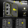 Dual Layer MagSafe Case with Rotating Stand and Privacy Camera Cover for Samsung Galaxy S25 - Black