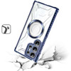 Fusion Evo Transparent Case with MagSafe Magnetic Ring for Samsung Galaxy S25 Ultra - Blue