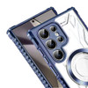 Fusion Evo Transparent Case with MagSafe Magnetic Ring for Samsung Galaxy S25 Ultra - Blue