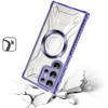 Fusion Evo Transparent Case with MagSafe Magnetic Ring for Samsung Galaxy S25 Ultra - Purple