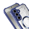 Fusion Evo Transparent Case with MagSafe Magnetic Ring for Samsung Galaxy S25 Plus - Blue
