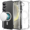Slim Transparent Case with MagSafe Magnetic Ring for Samsung Galaxy S25 - Clear