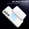 Crystal Glitter Fusion Case with MagSafe Magnetic Ring for Samsung Galaxy S25 - Clear