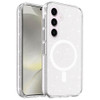 Crystal Glitter Fusion Case with MagSafe Magnetic Ring for Samsung Galaxy S25 - Clear