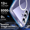 Crystal Clear Transparent Hybrid Case with MagSafe Magnetic Ring for Samsung Galaxy S25