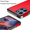 Shockproof Air Cushion Hybrid Case for Motorola Moto G 2025 - Red