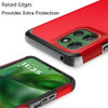 Shockproof Air Cushion Hybrid Case for Motorola Moto G Power 2025 - Red