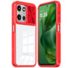 HD Transparent Case with Camera Privacy Cover for Motorola Moto G Power 2025 - Red
