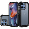 Military Grade Tough Shield Snap-on Transparent Case for Motorola Moto G 2025 - Black