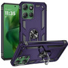 Military Grade Hybrid Case with Ring Grip for Motorola Moto G Power 2025 - Purple