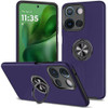 Military Grade 360 Rotating Ring Grip Hybrid Case for Motorola Moto G Power 2025 - Dark Purple