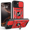 Superior Series Hybrid Case with Ring Grip and Camera Lens Cover for iPhone 16e - Red