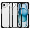 Transparent Protective Bumper Case for iPhone 16e - Black