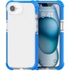 Transparent Protective Bumper Case for iPhone 16e - Blue