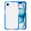 Transparent Protective Bumper Case for iPhone 16e - Blue