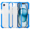Transparent Protective Bumper Case for iPhone 16e - Blue