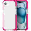 Transparent Protective Bumper Case for iPhone 16e - Hot Pink