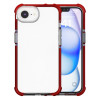 Transparent Protective Bumper Case for iPhone 16e - Red