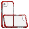 Transparent Protective Bumper Case for iPhone 16e - Red