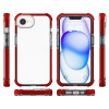 Transparent Protective Bumper Case for iPhone 16e - Red