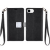 Extra Series Essential Leather Wallet Stand Case for iPhone 16e - Black