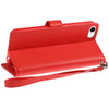 Extra Series Essential Leather Wallet Stand Case for iPhone 16e - Red