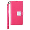 Extra Series Essential Leather Wallet Stand Case for iPhone 16e - Pink