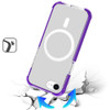 MagSafe Transparent Protective Bumper Case for iPhone 16e - Purple