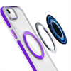 Clarity Collection MagSafe Case with Camera Ring Stand for iPhone 16e - Purple