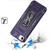 Military Grade Ring Holder Case with Camera Lens Cover for iPhone 16e - Purple