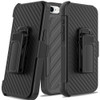 Military Grade Noble Hybrid Armor Case with Belt Clip Holster for iPhone 16e - Black